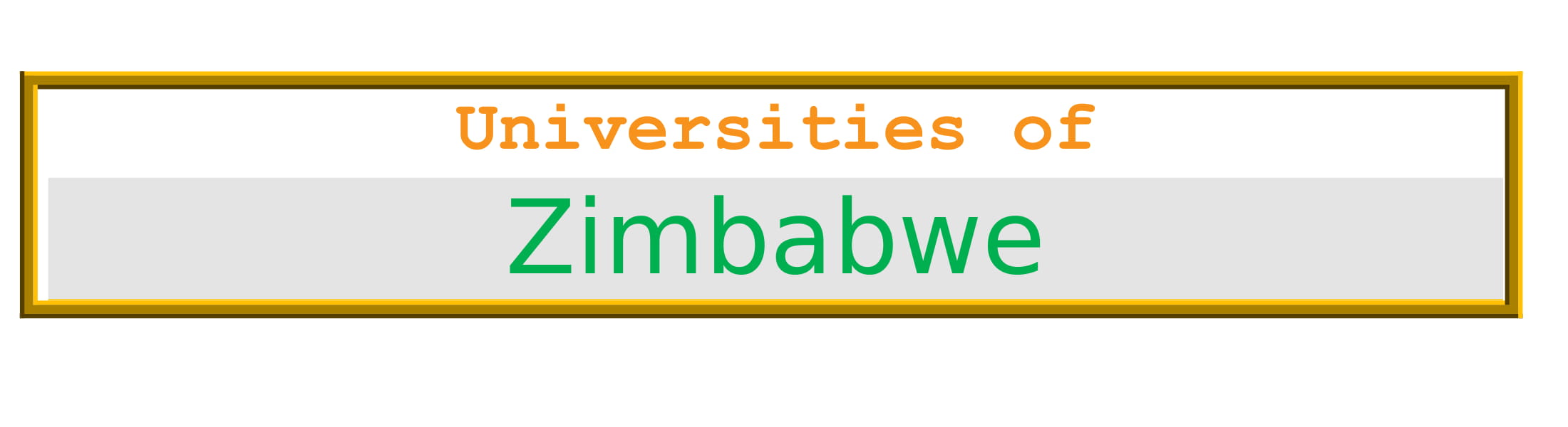 Universities in Zimbabwe