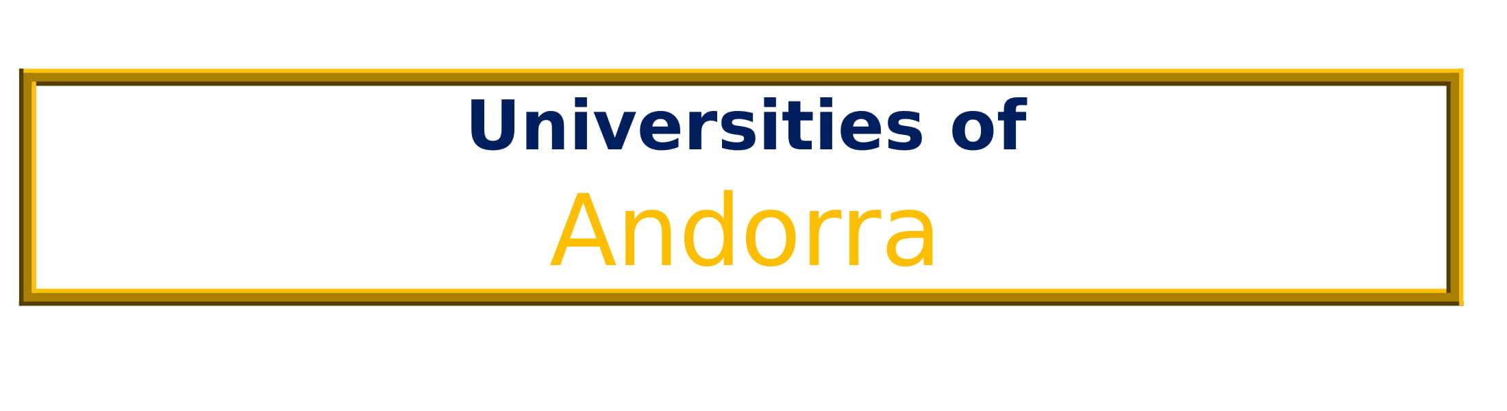 Universities in Andorra