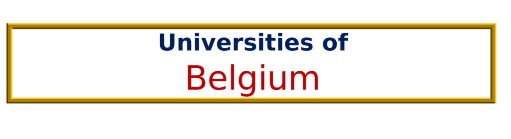 List of Universities in Belgium