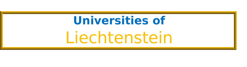 List of Universities in Liechtenstein