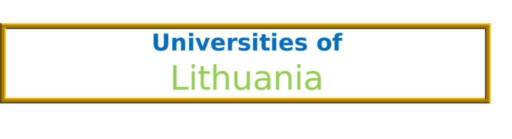 List of Universities in Lithuania