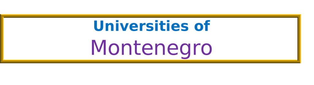 List of Universities in Montenegro