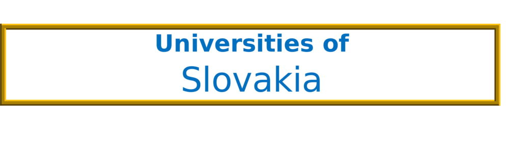List of Universities in Slovakia