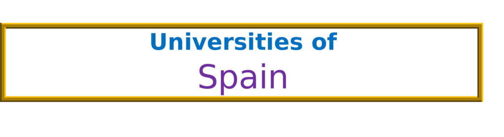 List of Universities in Spain