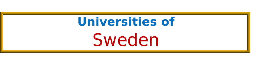 List of Universities in Sweden