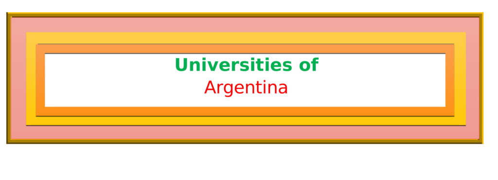 List of Universities in Argentina
