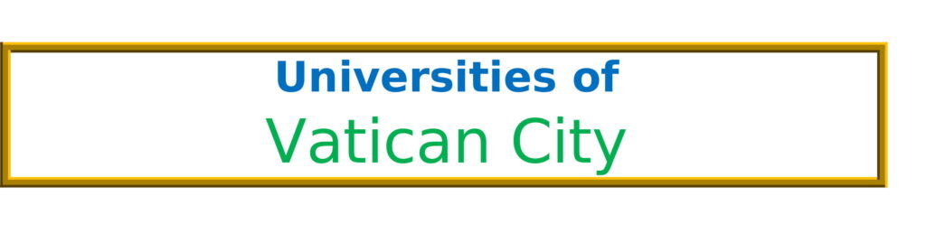 List of Universities in Vatican City